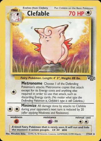 Clefable 17/64 from Jungle