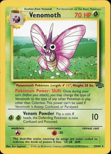 Venomoth 29/64 from Jungle