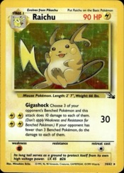 Most Valuable 1st Edition Pokémon Cards — Raichu