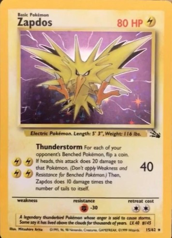 Zapdos — Fossil #15