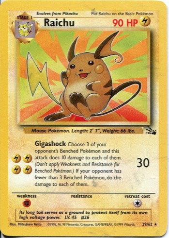 Raichu — Fossil #29