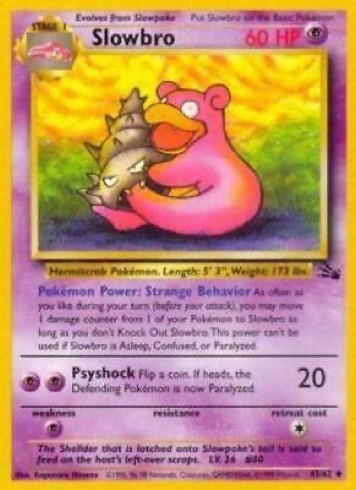 Slowbro 43/62 from Fossil