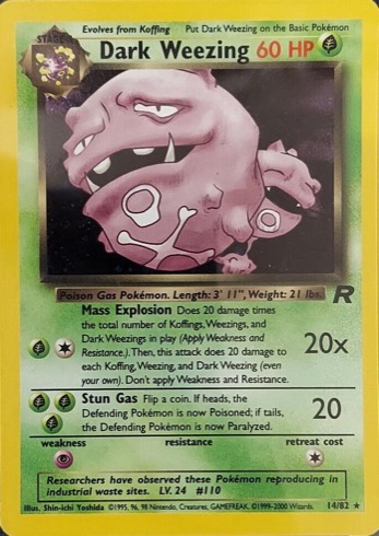 Dark Weezing — Team Rocket #14