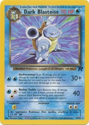 Dark Blastoise — Team Rocket #20