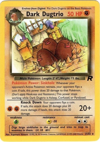 Dark Dugtrio — Team Rocket #23
