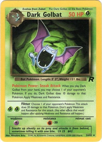 Dark Golbat — Team Rocket #24