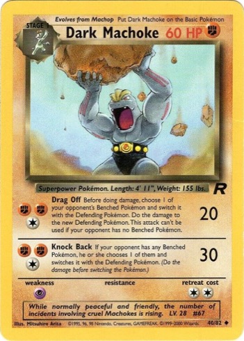Dark Machoke 40/82 from Team Rocket