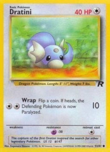 Dratini 53/82 from Team Rocket