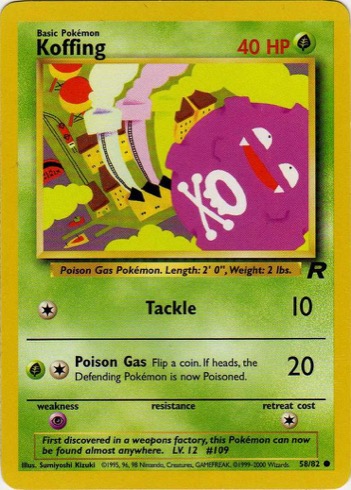 Koffing — Team Rocket #58