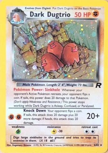 Dark Dugtrio — Team Rocket #6
