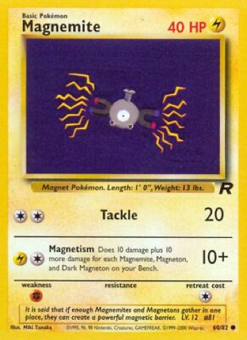 Magnemite 60/82 from Team Rocket