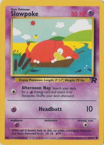 Slowpoke 67/82 from Team Rocket
