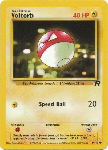 Voltorb 69/82 from Team Rocket