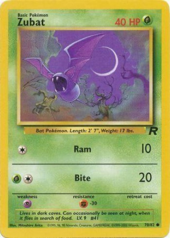Zubat — Team Rocket #70