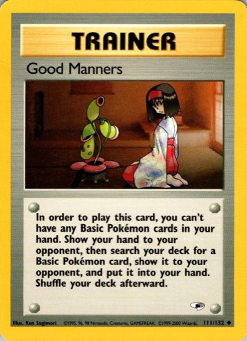Good Manners 111/132 from Gym Heroes