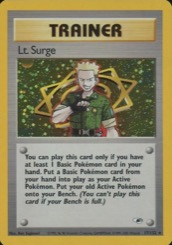 Most Valuable 1st Edition Pokémon Cards — Lt. Surge