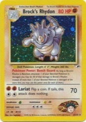 Most Valuable 1st Edition Pokémon Cards — Brock's Rhydon