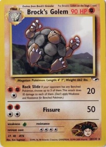 Brock's Golem — Gym Heroes #20