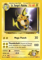 Most Valuable 1st Edition Pokémon Cards — Lt. Surge's Raichu