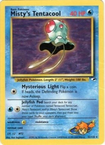 Misty's Tentacool — Gym Heroes #32