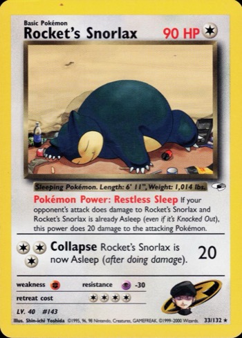 Rocket's Snorlax — Gym Heroes #33