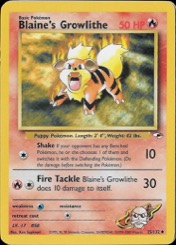 Blaine's Growlithe Gym Heroes #35