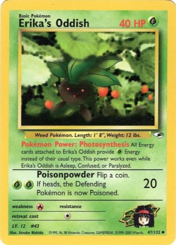 Erika's Oddish 47/132 from Gym Heroes