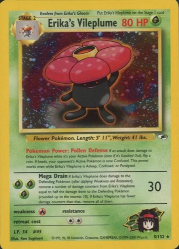 Erika's Vileplume — Gym Heroes #5