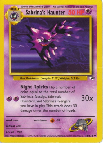 Sabrina's Haunter — Gym Heroes #58