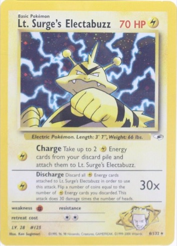 Lt. Surge's Electabuzz — Gym Heroes #6