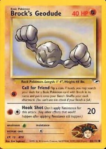Brock's Geodude 66/132 from Gym Heroes