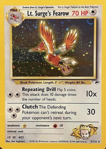 Lt. Surge's Fearow — Gym Heroes #7