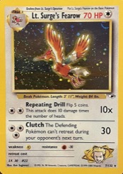 Most Valuable 1st Edition Pokémon Cards — Lt. Surge's Fearow
