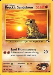 Brock's Sandshrew Gym Heroes #72