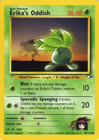 Erika's Oddish 78/132 from Gym Heroes