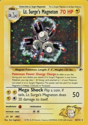 Lt. Surge's Magneton — Gym Heroes #8