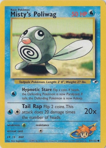 Misty's Poliwag 87/132 from Gym Heroes