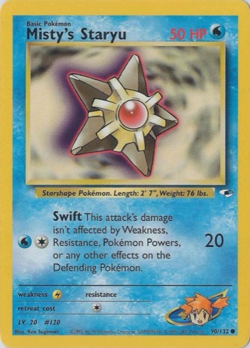 Misty's Staryu — Gym Heroes #90