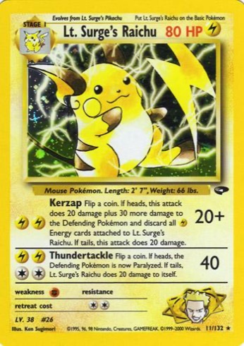 Lt. Surge's Raichu — Gym Challenge #11