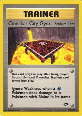 Cinnabar City Gym 113/132 from Gym Challenge