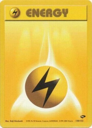 Lightning Energy 130/132 from Gym Challenge