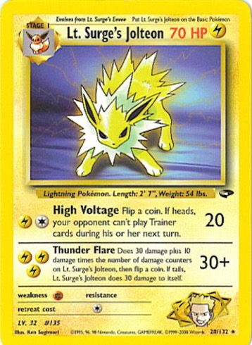 Lt. Surge's Jolteon — Gym Challenge #28