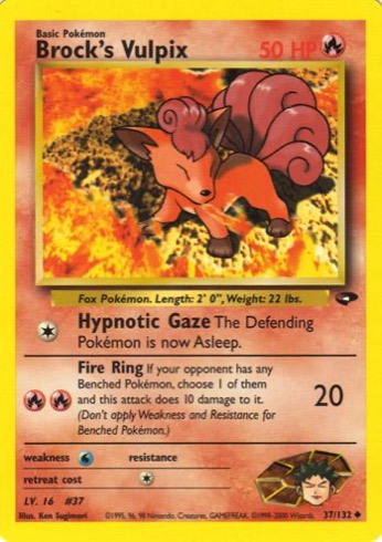 Brock's Vulpix 37/132 from Gym Challenge