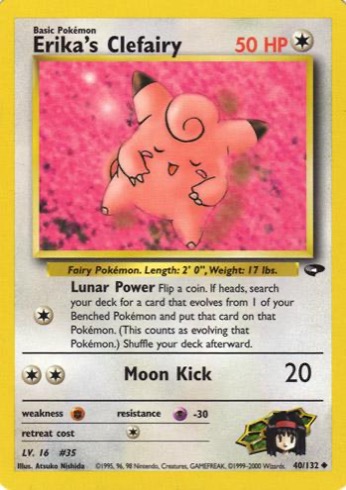 Erika's Clefairy 40/132 from Gym Challenge