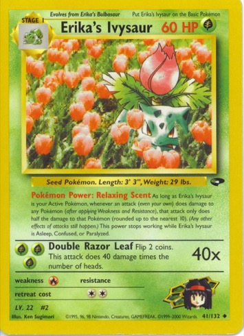 Erika's Ivysaur 41/132 from Gym Challenge