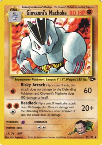 Giovanni's Machoke 42/132 from Gym Challenge
