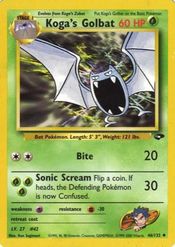 Koga's Golbat 46/132 from Gym Challenge