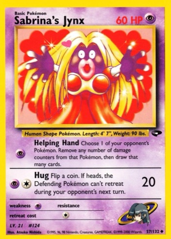 Sabrina's Jynx 57/132 from Gym Challenge