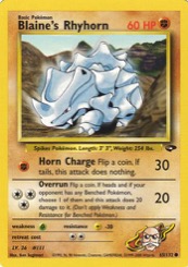 Blaine's Rhyhorn 65/132 Gym Challenge