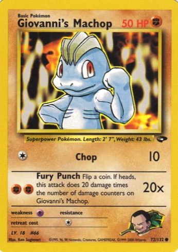 Giovanni's Machop 72/132 from Gym Challenge